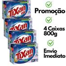 Kit 4 Caixas De Sabão Em Pó Tixan Ypê 800 Gramas Lava Roupas