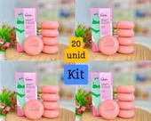 Kit 4 caixas de sabonete Acerola e Hibisco - Refrescante - Total 20 unidades - Mais vendido economia