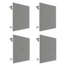 Kit 4 Caixas de Som JBL 6CO3Q+ Arandela Quadrada 140W Branca
