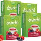 Kit 4 Caixas Desinchá Sabores Frutas Vermelhas 10 Sachês 1,5g Suplemento Alimentar Natural Framboesa
