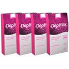 Kit 4 Caixas Folhas Prontas Depilatórias Design De Sobrancelhas Profissional Depilflax C/ 20un