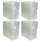 Kit 4 Caixas Organizadora Cftv 4,5X9,0X9,0 Encaixe Sem Parafusos