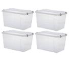 Kit 4 Caixas Organizadoras 50 Litros Pratic Box 59x38x34CM