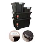 Kit 4 Caixas Organizadoras 53L, 31L, 20L E 11L Rodinhas E