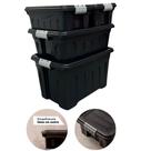 Kit 4 Caixas Organizadoras 53L, 31L E 11L Rodinhas E Travas