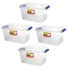 Kit 4 Caixas Organizadoras Multiuso Transparente 2,5L Alta
