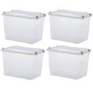 Kit 4 Caixas Organizadoras Pratic Box 41x29x25Cm 20Lts