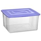 Kit 4 Caixas Organizadoras Topa Tudo 31 Litros com Tampa Transparente com Tampa Colorida