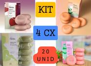 Kit 4 caixas total 20 unid Romã, Alecrim, Manga Rosa e Acerola - Refrescante economia mais vendido