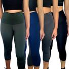 Kit 4 Calças Femininas Corsário Justas Cós Cintura Alta Lisas Cores Sortidas Suplex PP ao Plus Size Kit 4 Calças Femininas Corsário Justas Cós Cintura Alta Lisas Cores Sortidas Suplex PP ao Plus Size