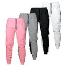 Kit 4 Calças Moletom Feminina Cintura Alta 2 Bolsos Básico Casual