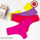 Kit 4 calcinhas fio larga Diamantes Lingerie TAM M