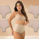 Kit 4 Calcinhas Modeladora de Cintura Elástico Lateral Rupee