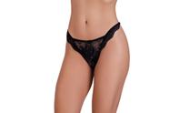 Kit 4 Calcinhas Tanga Fio Dental Rendada Regulagem Forrada Confortável Lingerie Feminina