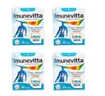 Kit 4 Cálcio Mdk Magnésio Vitamina D K 60 Cáps. Imunevitta