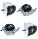 Kit 4 Calço Coxim Motor Câmbio Mercedes Classe A 160 1999 2000 2001 2002 2003 2004 2005 Classe A 190 2000 2001 2002 2003 2004