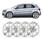 Kit 4 Calota Aro 14 Gol G5 G6 2015 2016 2017 Com Emblema