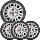 Kit 4 Calota FIAT UNO PALIO SIENA Aro 13 com Emblema 054cb