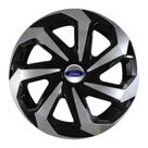 Kit 4 Calota Spider Black Silver Aro 15 Ford Ka Fiesta Escort