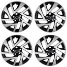Kit 4 Calota Virtus Aro 15 2023 2024 2025 Esportivo Volks Prateado Grid
