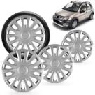 Kit 4 Calotas C3 2007 a 2013 Aro 14 Prata Aro de Pressão Grid