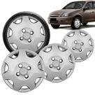 Kit 4 Calotas Celta 2006 Aro 13 Prata Cubo Baixo Grid