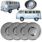 Kit 4 Calotas Cromadas VW Kombi Clipper para Roda Original