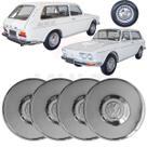 Kit 4 Calotas Cromadas VW Variant Clipper para Roda Original