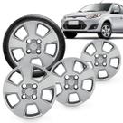 Kit 4 Calotas Fiesta Hatch 08 a 12 Aro 14 Prata Cubo Baixo Grid