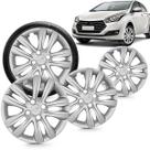 Kit 4 Calotas Hb20 Hb20s 2016 Aro 14 Prata Cubo Baixo Grid Kit 4 Calotas Hb20 Hb20s 2016 Aro 14 Prata Cubo Baixo Grid