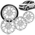 Kit 4 Calotas Mobi 21 Aro 14 Prata Cubo Baixo Grid Kit 4 Calotas Mobi 21 Aro 14 Prata Cubo Baixo Grid