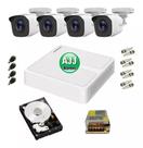 Kit 4 Cameras Bullet Dvr Hilook 1080p Lite C/ Hd