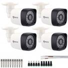 Kit 4 Câmeras Bullet Full Hd 1080p 2Mp Com Cabo e Conectores