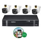 Kit 4 Câmeras De Segurança 2 MP Full Hd 1080p Dvr Intelbras mhdx Full Hd