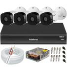 Kit 4 Câmeras de Segurança Full Hd 1080p 1220b Intelbras Dvr Inteligente Imhdx 3108