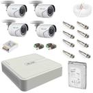 Kit 4 câmeras de Segurança Hilook+Citrox completo