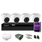 Kit 4 Câmeras de Segurança Intelbras Dome 1080p