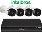 Kit 4 Cameras de Segurança Intelbras Full Hd 1220 Dvr inteligente 8ch Imhdx 3108
