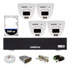 Kit 4 Câmeras de Seguranca Intelbras Vhd 1120d Full Color Dvr Mhdx 1004 C/hd 500gb
