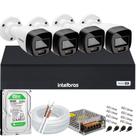 Kit 4 Cameras de Segurança Intelbras VHD 3220b + com Audio Full Color 1080p Dvr mhdx 1004c 500gb Kit 4 Cameras de Segurança Intelbras VHD 3220b + com Audio Full Color 1080p Dvr mhdx 1004c 500gb
