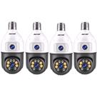Kit 4 Câmeras De Segurança interna e Externa Wife Smart Ip Lente Dupla 360 Full Hd Vigilancia Comercial Residencial