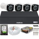Kit 4 Câmeras Full hd 1080p Dvr 3104c Full Hd Completo