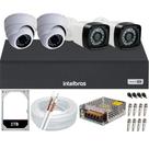 Kit 4 Câmeras Full HD 1080p DVR Intelbras MHDX 3104c HD 1 TB