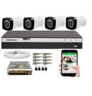 Kit 4 Câmeras HD 720p + DVR Intelbras MHDX 3104 S/HD
