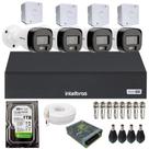Kit 4 Câmeras Intelbras 3220b Full Color Com Áudio Dvr Intelbras Mhdx 3004-c Hd 1tb