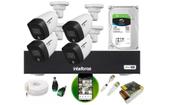 Kit 4 Cameras Intelbras Full Color Dvr 4 Fullhd C/Hd 1tb