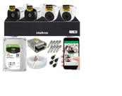 Kit 4 Câmeras Intelbras Full Hd 1220b Dvr 4 Canais C/ Hd 1tb
