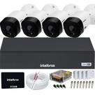 Kit 4 Câmeras Intelbras vhl 1120b Dvr Mhdx 4 Canais Ssd 512gb