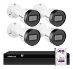 Kit 4 Câmeras Intelbras Vlpc 1230b Ip Ip67, Nvr 1404 Hd 1tb Pr
