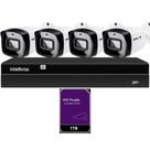 Kit 4 Câmeras IP Vipc 1230B Intelbras NVD 1404P HD 1TB Purple